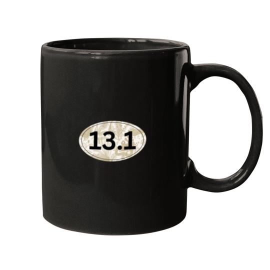 Discover Floral, Half Marathon 13.1 Mugs