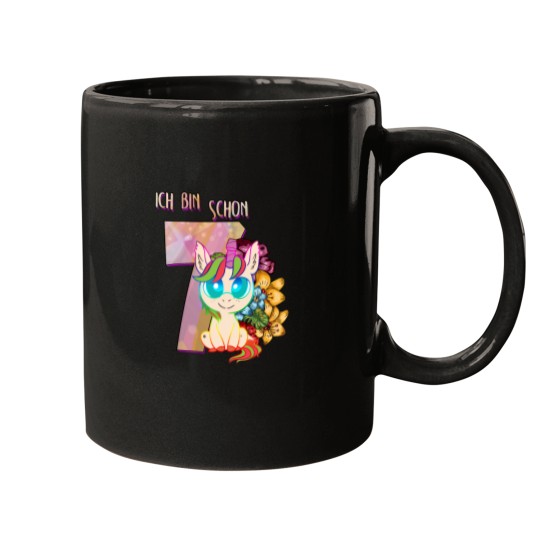 Discover Girls Unicornss 7ss years old 7th birthday gift Mugs