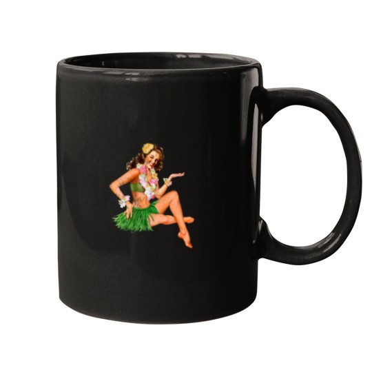 Discover Hawaiian Hula Girl Mugs