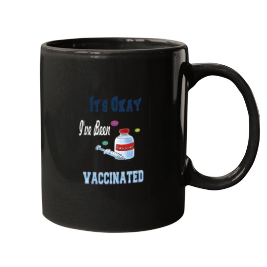 Discover Its Okay ive Been Vaccinated Premium Social Distance Gifts Mugs