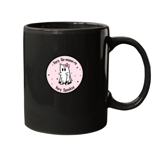 Discover Very Demeowre Very Spooksy Cat Ghostt 227 Mugs