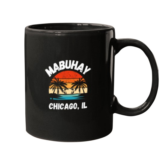 Discover Mabuhay Chicago Illinois Proud Filipino Pinoy Mugs
