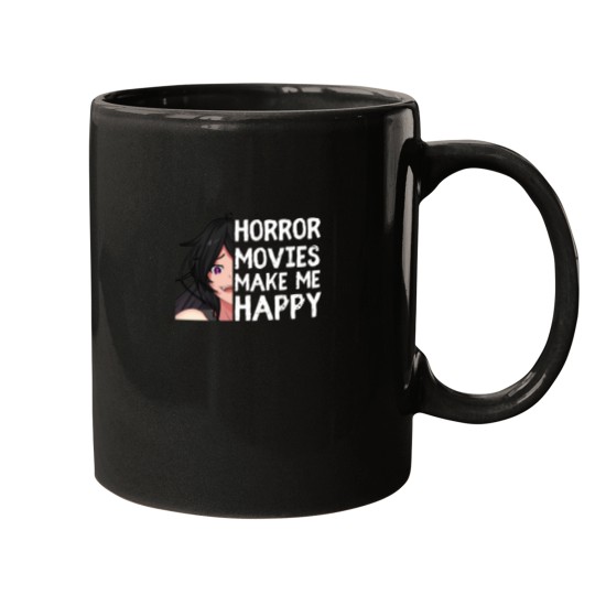 Discover I Love Horror Movies  Anime Girl Mugs