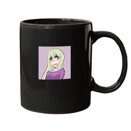 Discover Pastel Green Anime Girl Mugs