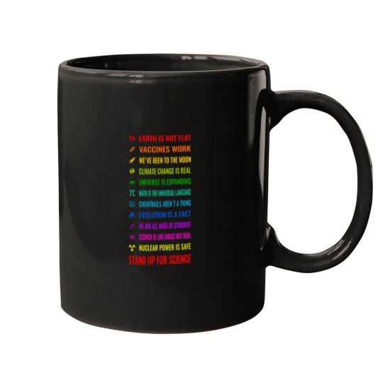 Discover Earth is not flat! Vaccines work! Weve been to the moon! Chemtrails arent a thing! Climate chan Mugs