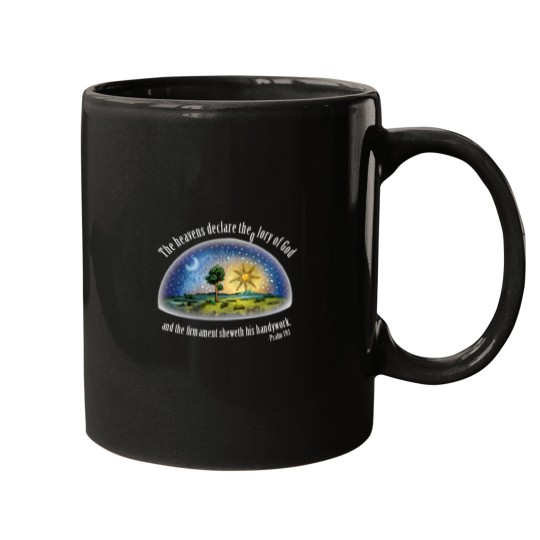 Discover Flat Earth Psalm 191 The Firmament Black Essential Mugs