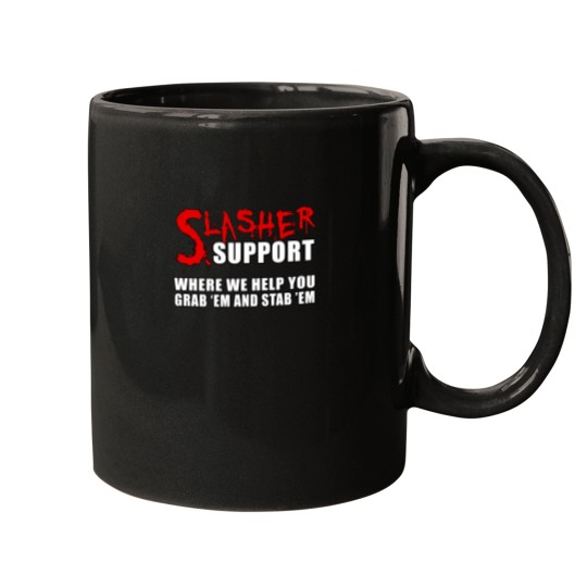 Discover Slasher Support Mugs
