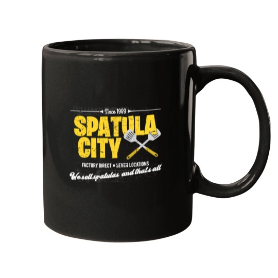 Discover Spatula City Distressed Mugs