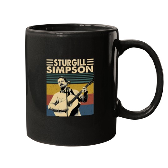 Discover Sturgill Simpson Retro Vintage Unisex Mugs, Sturgill Simpson Music Mugs