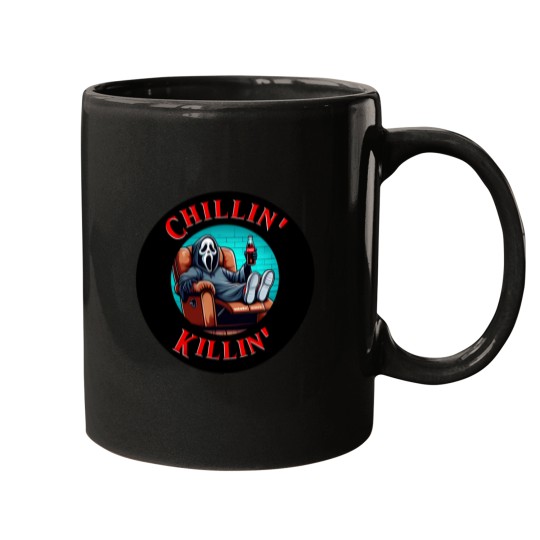 Discover Chillin' Killin'  Ghostface Scream Mugs