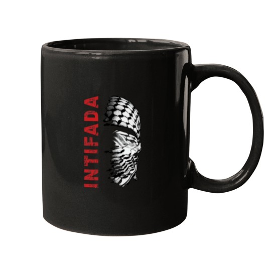 Discover Palestinian Resistance Palestine Solidarity and Freedom Support Design red Mugs