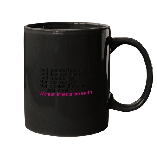 Discover Woman Inherits The Earth Mugs