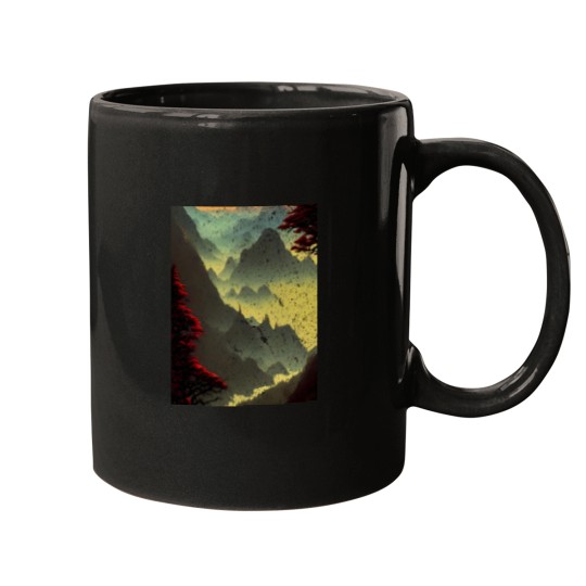 Discover Yellow valley Graphic Mugs