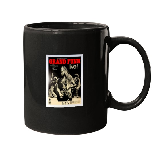 Discover Grand Funk - Concert Poster. Mugs
