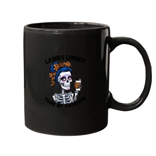 Discover Lashes Longer Funny Fitted Mugs