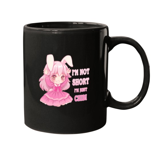 Discover Anime Funny I'M Not Short Chibi Otaku Kawaii Gift 3 Mugs