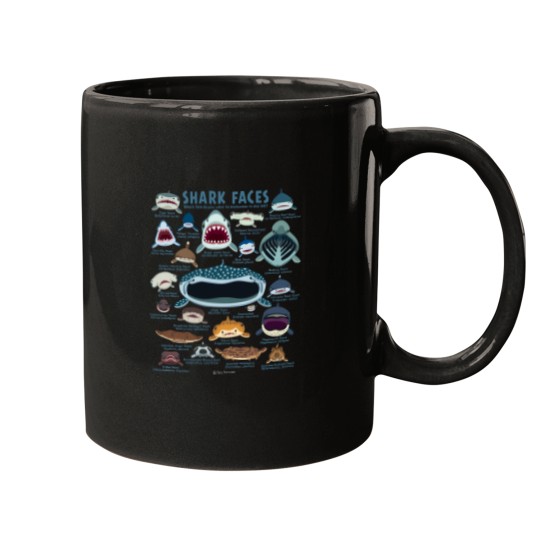 Discover Shark Faces Mugs