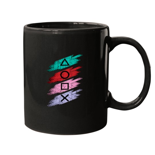 Discover Playstation buttons Mugs