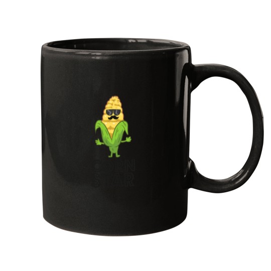 Discover Funny Corn Star With Sunglasses Love Corn Mugs