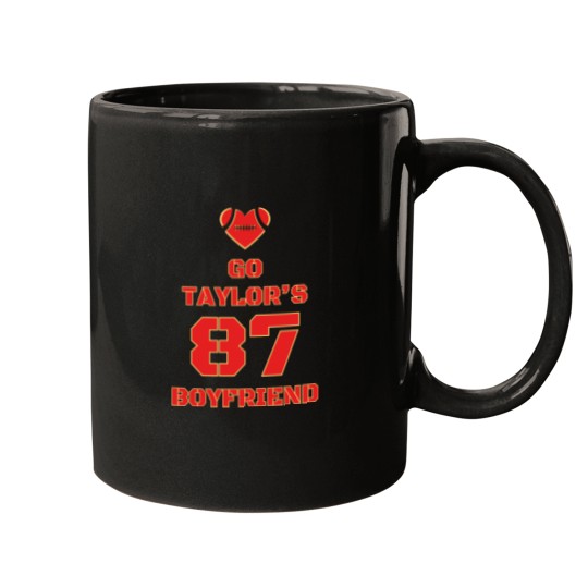 Discover Football Fan Taylors Boyfriend 87 Swift Love Kelce Mugs