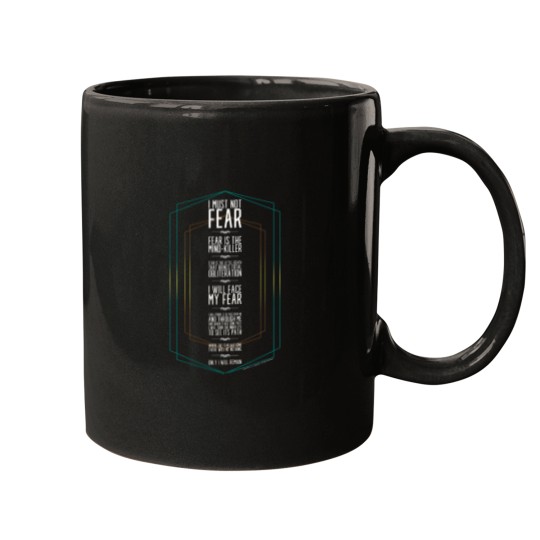 Discover DUNEs MOVIE-Litany againsts Fear-House Atreides Mugs