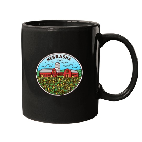 Discover Nebraska Wesleyan Prairie Wolves Sticker Mugs