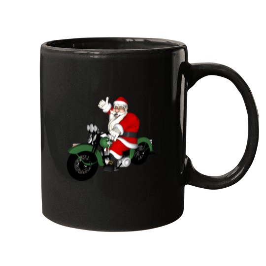 Discover Vintage Biker Santa Claus Mugs