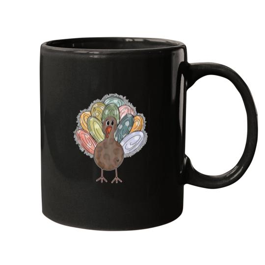Discover Cute Turkey Fall Thanksgiving Mugs, Thanksgiving Family