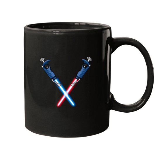 Discover Dueling Pipettes Pipesabers Mugs