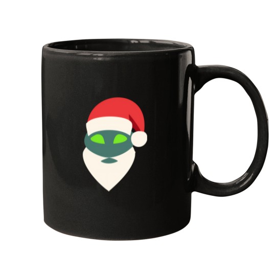 Discover Alien Head Santa Claus Mugs