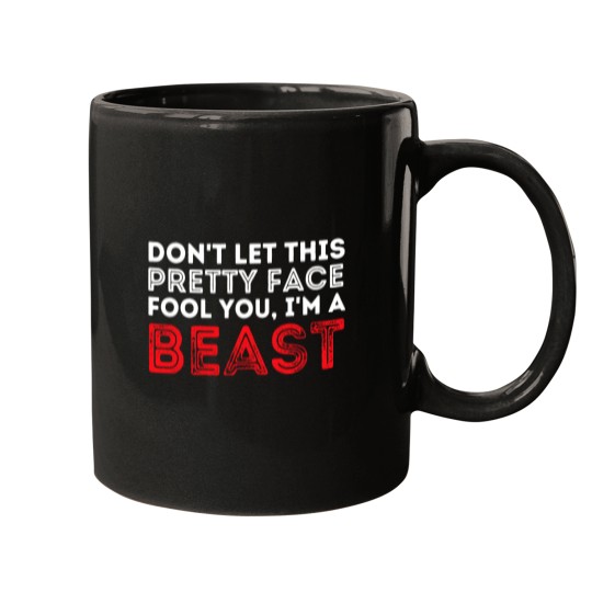 Discover Dont Let This Pretty Face Fool You Wrestling Wrestler Mugs