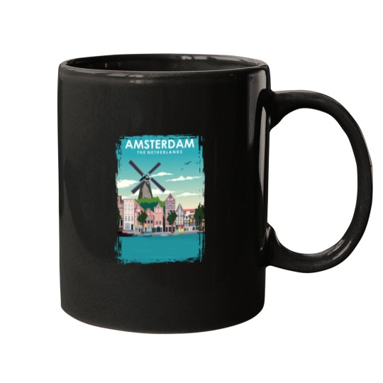 Discover Amsterdam Travel Mugs