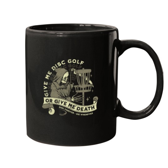 Discover Disc Golf Give Me Disc Golf Funny Sarcastic Halloween Mugs
