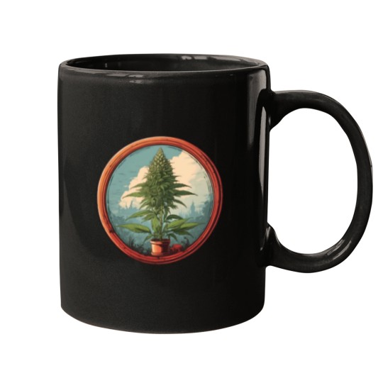 Discover Colarado flower in a circle design Mugs