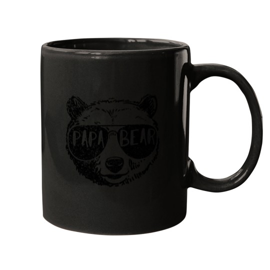 Discover Mens Papa Bear Face Sunglasses Grandpa Fathers Day Mugs