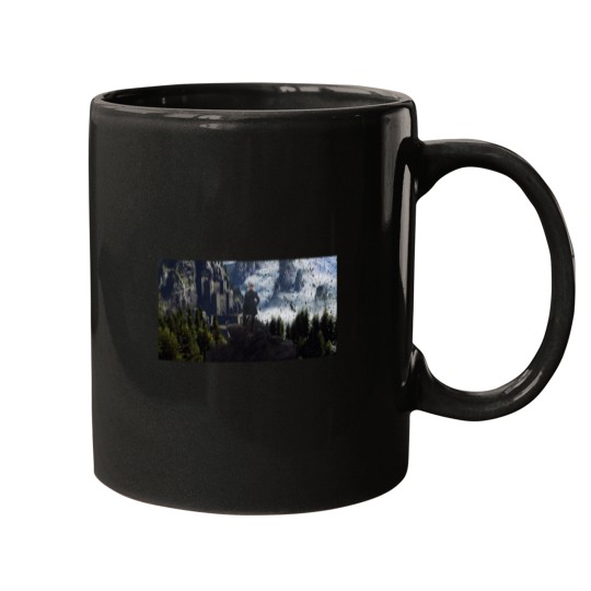 Discover Witcher 3 Kaer Moren Wanderer above the sea fog Mugs