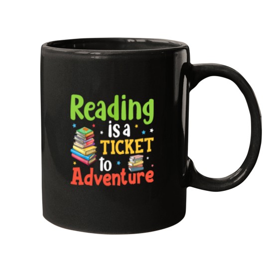 Discover Reading Adventure Library Student Teacher Book School Mugs