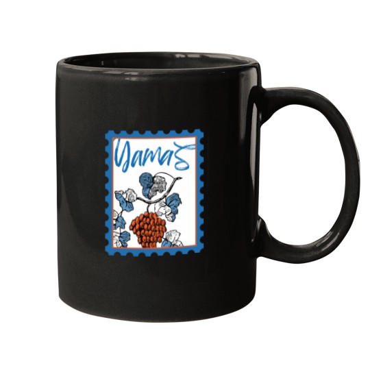 Discover Yamas Greek Post Stamp Mugs
