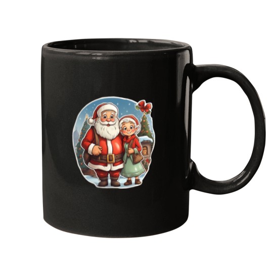 Discover Santa Claus And Mrs. Claus Mugs