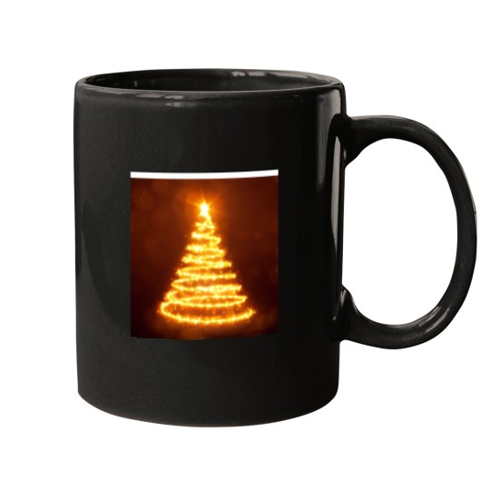 Discover Christmas Lights Tree Mugs