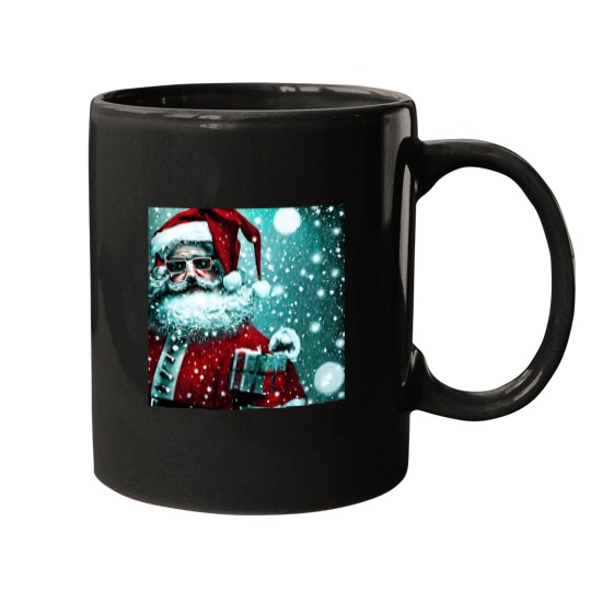 Discover Cyberpunk Santa Claus Mugs
