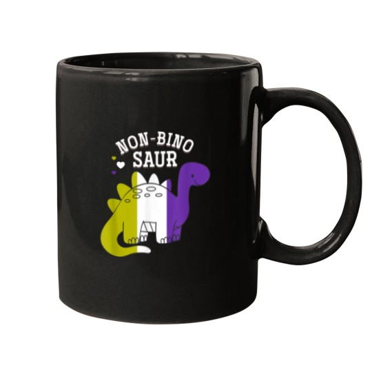 Discover Non Binosaur Non Binary Mugs