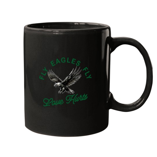 Discover Eagless fly love hurts Mugs