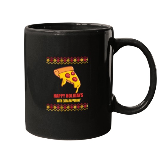 Discover Happy Holidays With Extra Papperoni Mugs