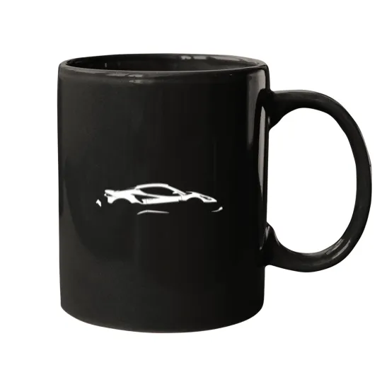 Discover Lotus Emira Silhouette white Mugs