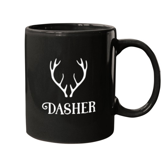 Discover Dasher Reindeer Christmas Design Mugs