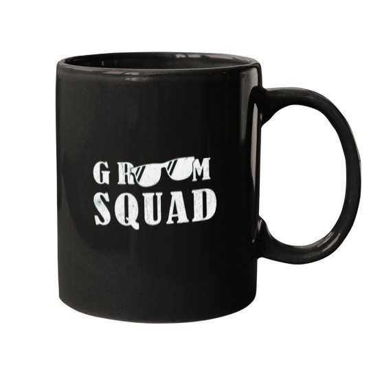 Discover Groom Squad Groomsmen Funny Stag Bachelor Party Mugs