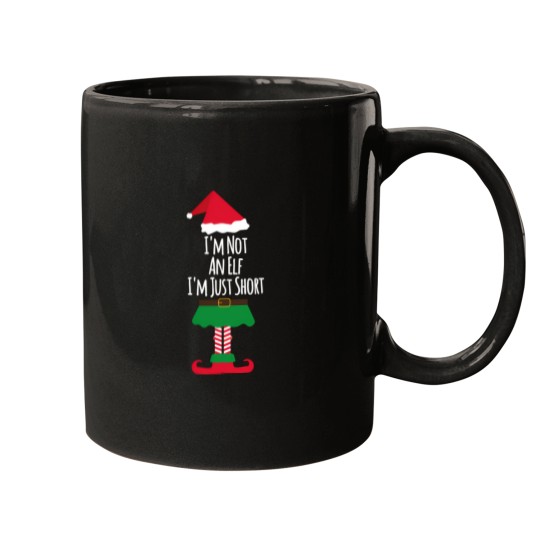 Discover I'M Not An Elf I'M Just Short - Funny Christmas Mugs