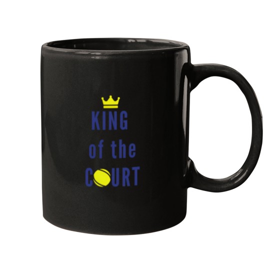 Discover King Of The Court Tennis Lover Tennis Balls Mugs