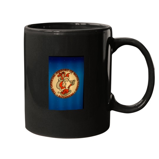 Discover Airport Of Santa Claus Mugs